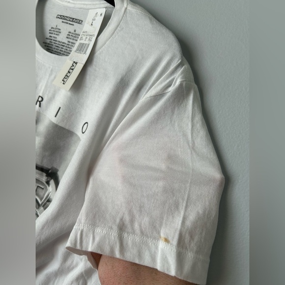 NWT Mario Kart Graphic T-Shirt Mens Sz Large Short Sleeve White Nintendo - Picture 4 of 4